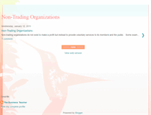 Tablet Screenshot of nontradingorganizations.blogspot.com