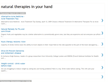 Tablet Screenshot of naturaltherapiesinyourhand.blogspot.com