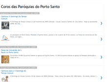 Tablet Screenshot of corosportosanto.blogspot.com