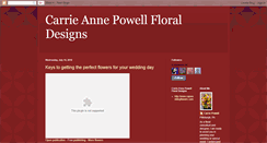 Desktop Screenshot of carrieannepowellfloraldesigns.blogspot.com