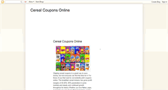 Desktop Screenshot of cerealcouponsonline.blogspot.com