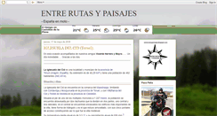 Desktop Screenshot of entrerutasypaisajes.blogspot.com