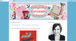 Desktop Screenshot of delightfuldomesticscience.blogspot.com