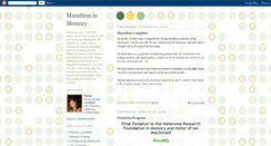 Desktop Screenshot of marathoninmemory.blogspot.com