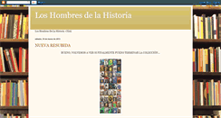 Desktop Screenshot of loshombresdelahistoria.blogspot.com