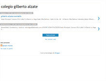 Tablet Screenshot of colegiogilbertoalazate.blogspot.com