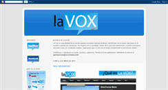 Desktop Screenshot of lavoxmedia.blogspot.com