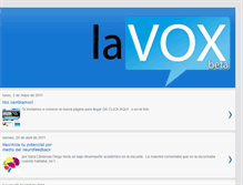 Tablet Screenshot of lavoxmedia.blogspot.com