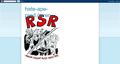 Desktop Screenshot of hate-ape.blogspot.com