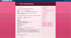 Desktop Screenshot of lowongankerja8005.blogspot.com