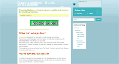 Desktop Screenshot of freebiejeebiesguide.blogspot.com