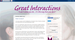 Desktop Screenshot of greatinteractions.blogspot.com