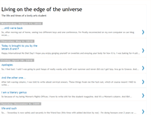 Tablet Screenshot of livingontheedgeoftheuniverse.blogspot.com