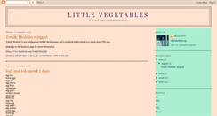 Desktop Screenshot of littlevegetables.blogspot.com