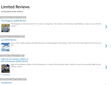 Tablet Screenshot of limitedreviews.blogspot.com