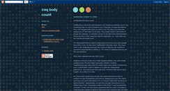 Desktop Screenshot of iraqbodycount.blogspot.com