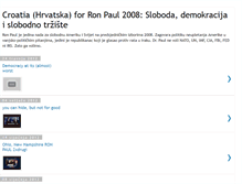 Tablet Screenshot of croatia4ronpaul.blogspot.com