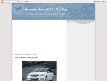 Tablet Screenshot of mercedesbenzw204.blogspot.com