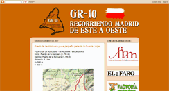 Desktop Screenshot of gr10recorriendomadrid.blogspot.com