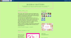 Desktop Screenshot of madrasmatters.blogspot.com