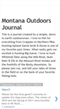 Mobile Screenshot of montanaoutdoorsjournal.blogspot.com