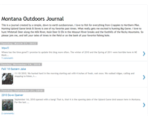 Tablet Screenshot of montanaoutdoorsjournal.blogspot.com