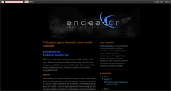 Desktop Screenshot of endeavorsecurity.blogspot.com