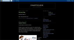 Desktop Screenshot of chaoticlock.blogspot.com