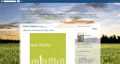 Desktop Screenshot of ideasagainstpoverty.blogspot.com