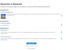 Tablet Screenshot of deutsche-in-bukarest.blogspot.com