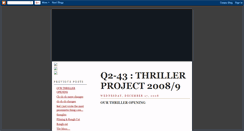 Desktop Screenshot of 43thrillerproject08.blogspot.com