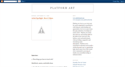Desktop Screenshot of platformart.blogspot.com