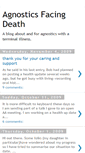 Mobile Screenshot of agnosticsfacingdeath.blogspot.com