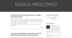 Desktop Screenshot of diogowprocopio.blogspot.com