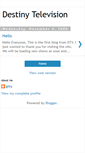 Mobile Screenshot of destinytv.blogspot.com
