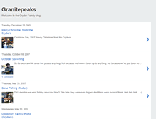 Tablet Screenshot of granitepeaks.blogspot.com