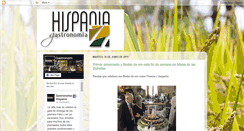 Desktop Screenshot of gastronomiahispania.blogspot.com