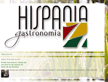 Tablet Screenshot of gastronomiahispania.blogspot.com