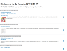 Tablet Screenshot of biblioteca23de09.blogspot.com