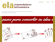 Tablet Screenshot of emprendedoresla.blogspot.com