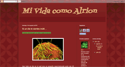 Desktop Screenshot of mividacomoalrion.blogspot.com