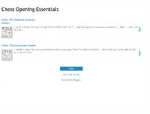 Tablet Screenshot of chessopeningessentials.blogspot.com