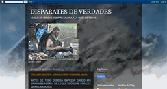 Desktop Screenshot of disparatesdeverdades.blogspot.com