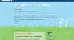 Desktop Screenshot of jentoddwedding.blogspot.com