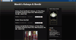Desktop Screenshot of manikskebaya.blogspot.com