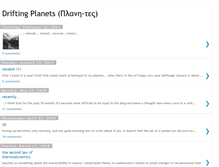 Tablet Screenshot of driftingplanets.blogspot.com