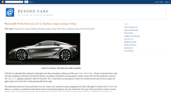 Desktop Screenshot of beyondcars.blogspot.com