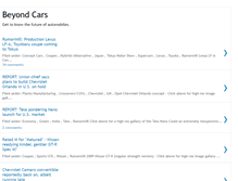 Tablet Screenshot of beyondcars.blogspot.com