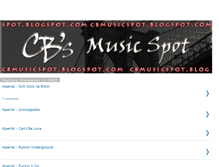 Tablet Screenshot of cbmusicspot.blogspot.com