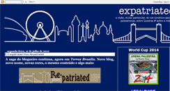 Desktop Screenshot of expatriatedinlondon.blogspot.com